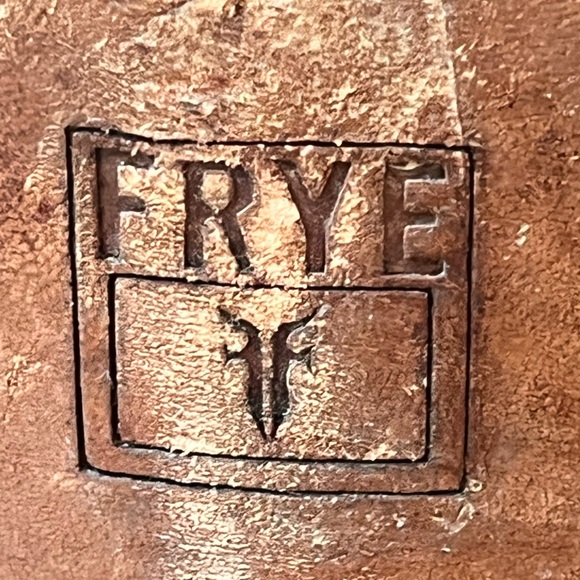 Frye Melissa Button Brown Leather Boots Size 8.5 Style 77168 Extended Calf - Picture 16 of 16